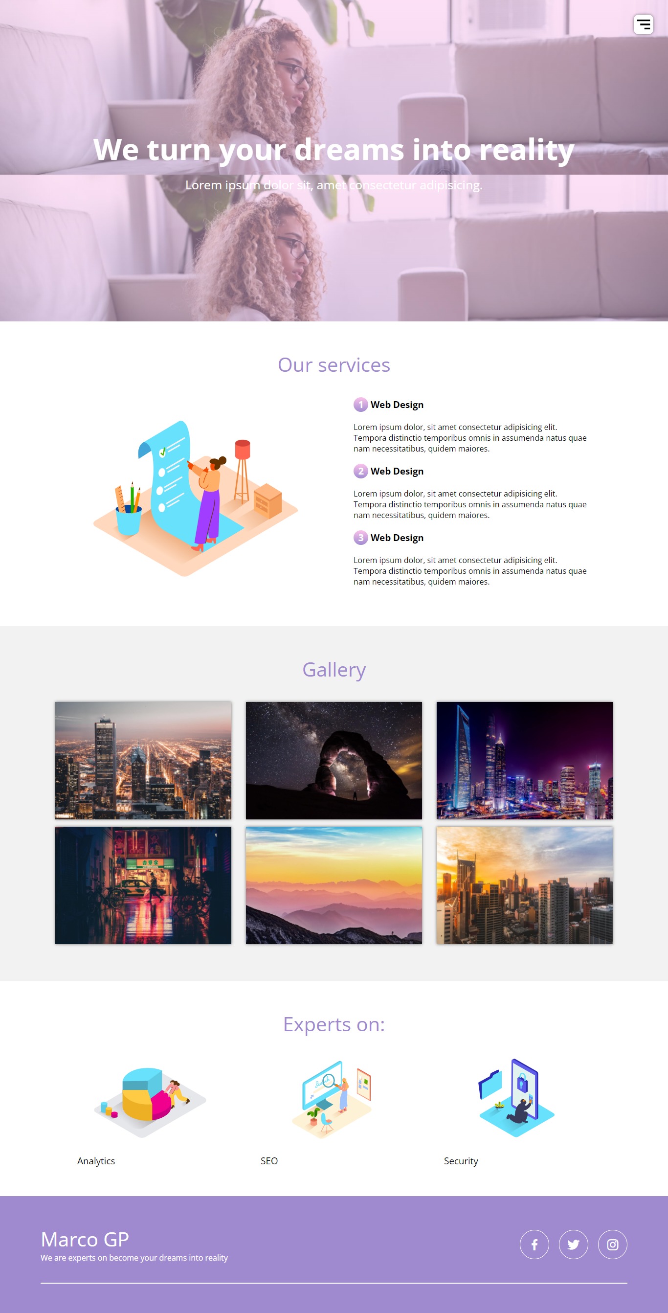 landing page project