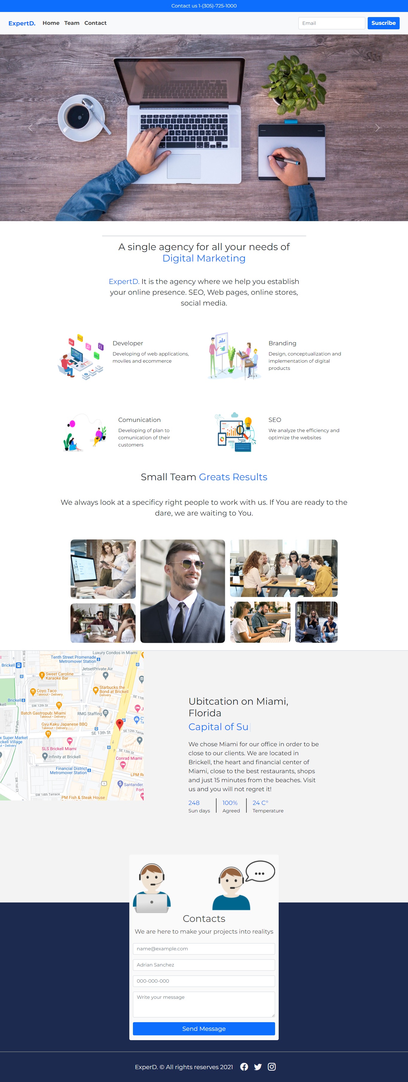 landing page project